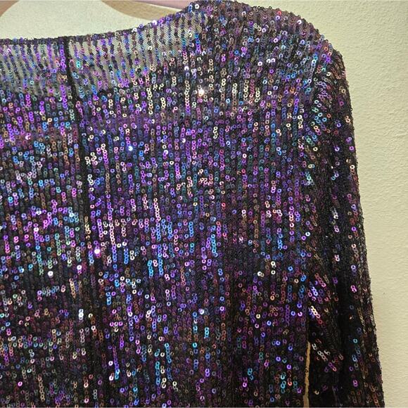 Free People NEW Gold Rush Long Sleeve Lavender Combo Small - Picture 8 of 13